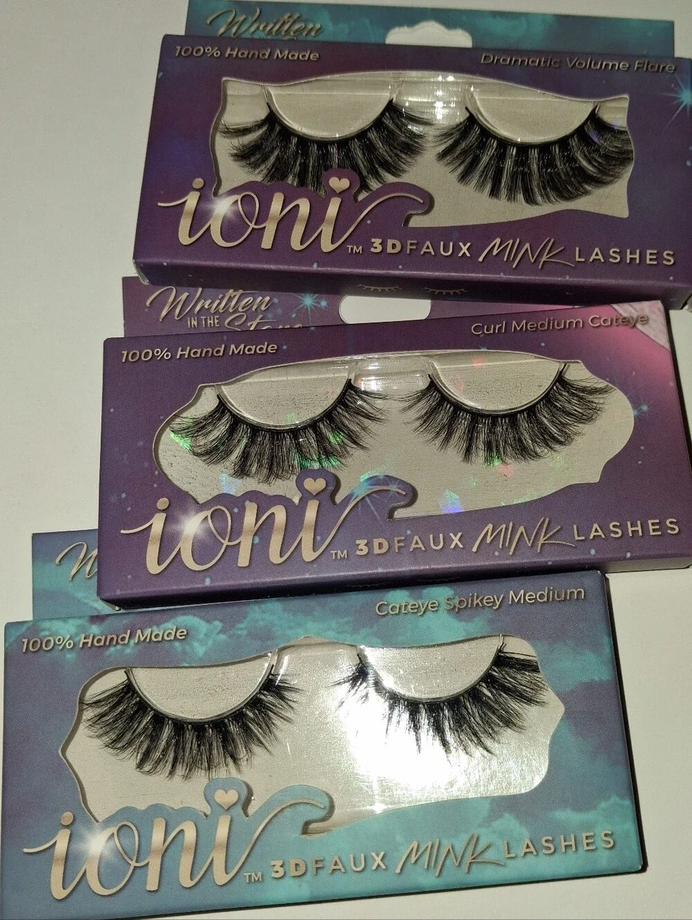 Ioni Written in the Stars 3D Faux Mink Lashes Bundle, 3 Pairs